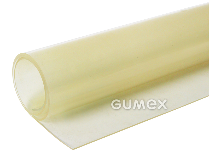 NP Platte, 1mm, Breite 650x650mm, 52°ShA, PVC, +5°C/+40°C, transparent gelb, 